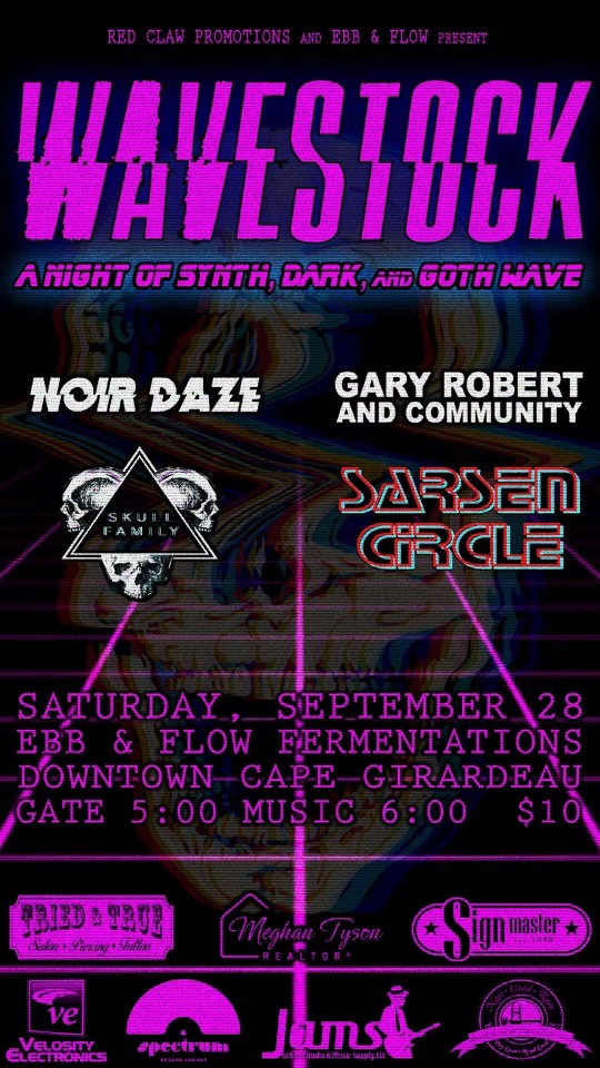 Poster for our next show on 9/28.